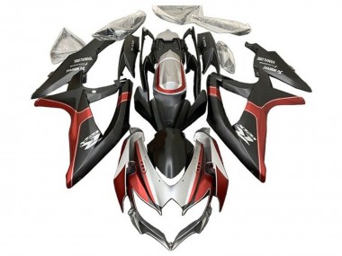Purchase 2008-2010 Suzuki GSXR 600 / GSXR 750 Motorcycle Fairings - Silver Red Matte Black Canada