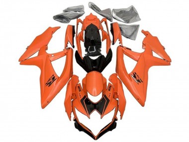 Purchase 2008-2010 Suzuki GSXR 600 / GSXR 750 Motorcycle Fairings - Orange Glossy Black Canada