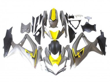 Purchase 2008-2010 Suzuki GSXR 600 / GSXR 750 Motorcycle Fairings - Silver Yellow Black Canada