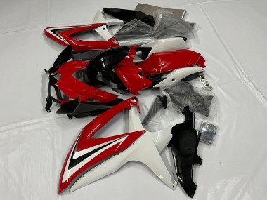 Purchase 2008-2010 Suzuki GSXR 600 / GSXR 750 Motorcycle Fairing - White Red Glossy Black Canada