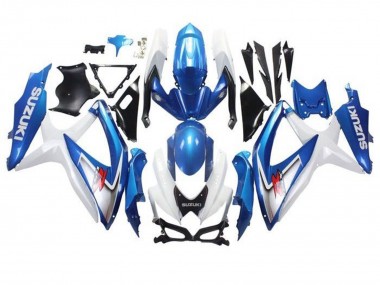 Purchase 2008-2010 Suzuki GSXR 600 / GSXR 750 Motorcycle Fairings - White Light Blue Red Canada