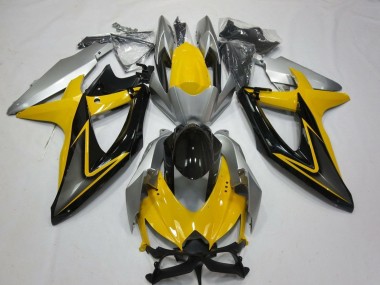 Purchase 2008-2010 Suzuki GSXR 600 / GSXR 750 Motorcycle Fairings - Yellow Silver Grey Black Canada