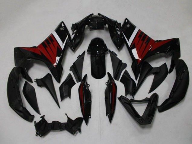 2009-2015 Yamaha FZ6R Motorcycle Fairings - Black Red White Canada