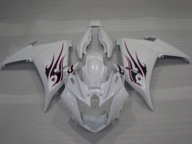 Purchase 2009-2015 Yamaha FZ6R Motorcycle Fairings - White Flame Canada