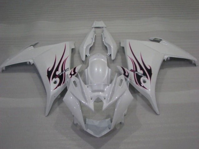 2009-2015 Yamaha FZ6R Motorcycle Fairings - White Flame Canada