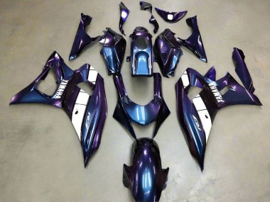 Purchase 2021-2024 Yamaha YZF R7 Motorcycle Fairings - Chameleon Blue Purple White Canada