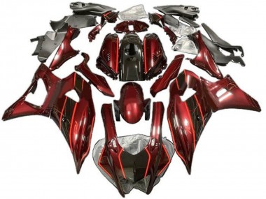 Purchase 2021-2024 Yamaha YZF R7 Motorcycle Fairings - Dark Red Black Canada