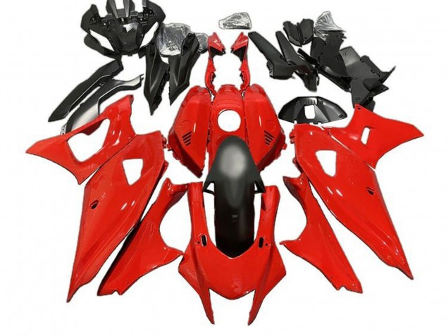 2021-2024 Yamaha YZF R7 Motorcycle Fairings - Red Matte Black Canada