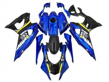 Purchase 2021-2024 Yamaha YZF R7 Motorcycle Fairings - Blue Black Yellow Shark Canada