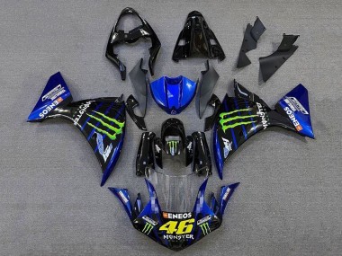 Purchase 2009-2011 Yamaha YZF 1000 R1 Motorcycle Fairings - Blue Glossy Black Green Monster Energy Canada