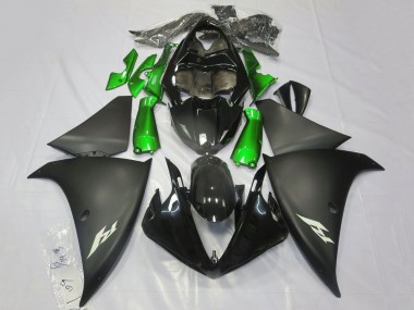 Purchase 2009-2011 Yamaha YZF 1000 R1 Motorcycle Fairings - Glossy Black Matte Black Green Canada