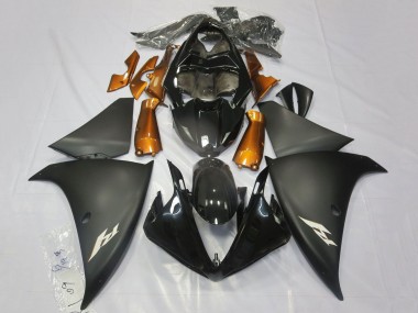Purchase 2009-2011 Yamaha YZF 1000 R1 Motorcycle Fairings - Glossy Black Matte Black Orange Canada