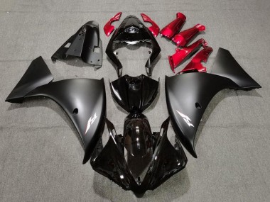 Purchase 2009-2011 Yamaha YZF 1000 R1 Motorcycle Fairings - Glossy Black Matte Black Red Canada