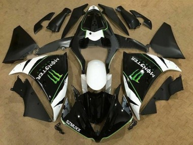 Purchase 2009-2011 Yamaha YZF 1000 R1 Motorcycle Fairings - White Black Green Monster Energy Canada
