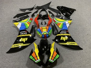 Purchase 2009-2011 Yamaha YZF 1000 R1 Motorcycle Fairings - Black Yellow HP Color Wheel Canada