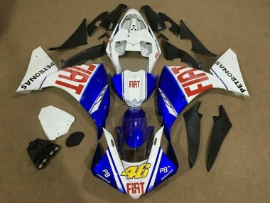 Purchase 2009-2011 Yamaha YZF 1000 R1 Motorcycle Fairings - White Blue Red Fiat Petronas Canada