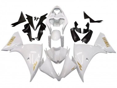 Purchase 2009-2011 Yamaha YZF 1000 R1 Motorcycle Fairings - White Gold Decal Canada