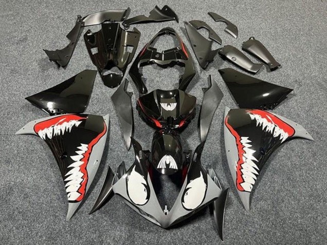 2009-2011 Yamaha YZF 1000 R1 Motorcycle Fairings - Grey Black Red White Shark Canada