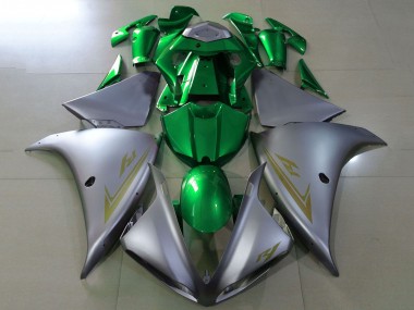 Purchase 2009-2011 Yamaha YZF 1000 R1 Motorcycle Fairings - Silver Green Canada