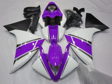 Purchase 2009-2011 Yamaha YZF 1000 R1 Motorcycle Fairings - White Purple Black Canada