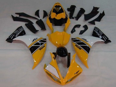 Purchase 2009-2011 Yamaha YZF 1000 R1 Motorcycle Fairing - Yellow White Black Stripe Canada