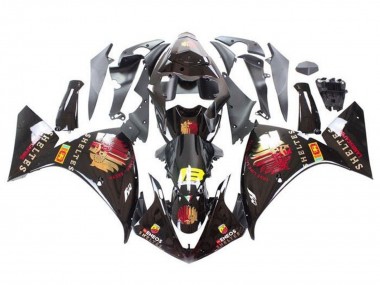 Purchase 2012-2014 Yamaha YZF 1000 R1 Motorcycle Fairings - Glossy Black Red Yellow Sheltes Canada