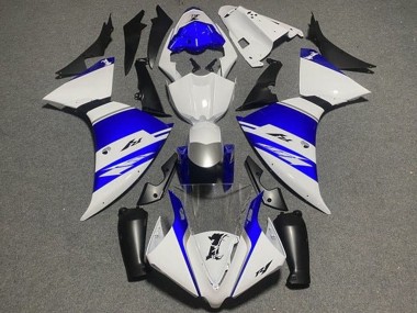 Purchase 2012-2014 Yamaha YZF 1000 R1 Motorcycle Fairings - White Blue Black Silver Stripe Canada