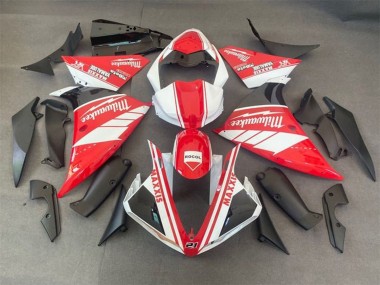 Purchase 2012-2014 Yamaha YZF 1000 R1 Motorcycle Fairings - White Red Milwaukee Rocol Maxxis Canada