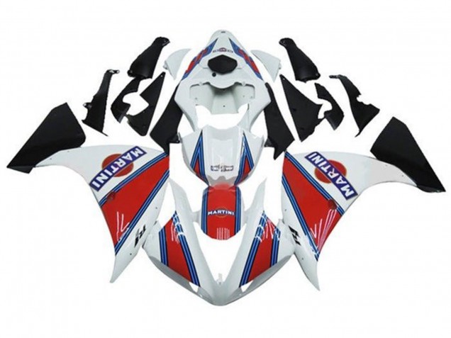 2012-2014 Yamaha YZF 1000 R1 Motorcycle Fairings - White Red Blue Martini Canada