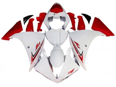 Purchase 2012-2014 Yamaha YZF 1000 R1 Motorcycle Fairings - White Red Canada