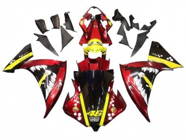 Purchase 2012-2014 Yamaha YZF 1000 R1 Motorcycle Fairings - Red Yellow Black Shark Canada