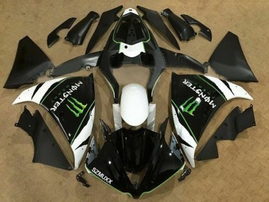 Purchase 2012-2014 Yamaha YZF 1000 R1 Motorcycle Fairings - White Black Green Monster Energy SZMUXX Canada