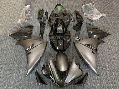 Purchase 2012-2014 Yamaha YZF 1000 R1 Motorcycle Fairings - Matte Grey Glossy Black Canada