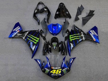 Purchase 2012-2014 Yamaha YZF 1000 R1 Motorcycle Fairings - Glossy Black Blue Green Monster Energy ENEOS Yamalube Canada
