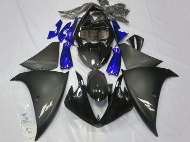 Purchase 2012-2014 Yamaha YZF 1000 R1 Motorcycle Fairings - Glossy Black Matte Black Blue Canada