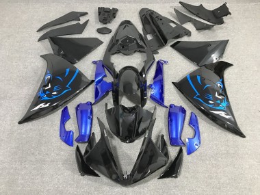 Purchase 2012-2014 Yamaha YZF 1000 R1 Motorcycle Fairings - Glossy Black Blue Panther Canada