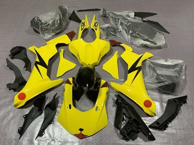 2015-2019 Yamaha YZF 1000 R1 Motorcycle Fairings - Yellow Red Pikachu Canada