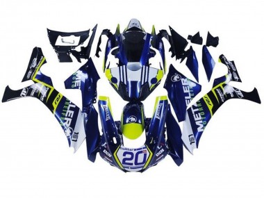 Purchase 2015-2019 Yamaha YZF 1000 R1 Motorcycle Fairings - White Blue Yellow Black Canada