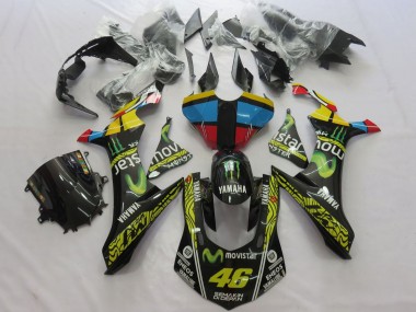 Purchase 2015-2019 Yamaha YZF 1000 R1 Motorcycle Fairings - Yellow Blue Red Black Green Monster MoviStar Semakin Didepan ENEOS 46 Canada