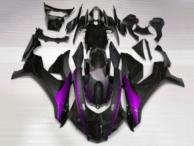 Purchase 2020-2025 Yamaha YZF 1000 R1 Motorcycle Fairings - Faux Carbon Fiber Purple Stripe Canada