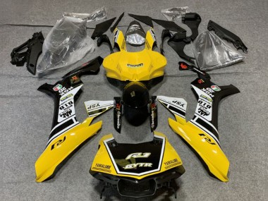 Purchase 2020-2025 Yamaha YZF 1000 R1 Motorcycle Fairings - Yellow White Glossy Black GYTR Canada