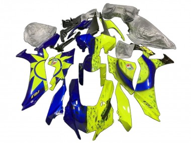 Purchase 2020-2025 Yamaha YZF 1000 R1 Motorcycle Fairings - Blue Yellow Sun Moon Canada