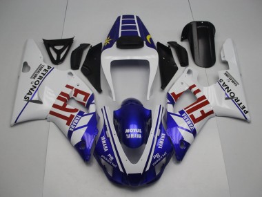Purchase 1998-1999 Yamaha YZF 1000 R1 Motorcycle Fairings - White Blue Red Yellow Fiat Petronas Motul Canada