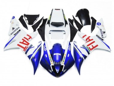 Purchase 2002-2003 Yamaha YZF 1000 R1 Motorcycle Fairings - White Blue Red Fiat Motul Canada