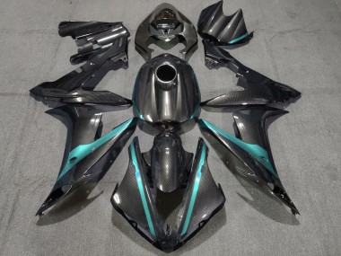Purchase 2004-2006 Yamaha YZF 1000 R1 Motorcycle Fairings - Carbon Fiber Style Teal Green Canada