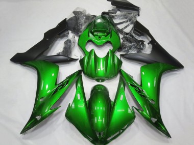 Purchase 2004-2006 Yamaha YZF 1000 R1 Motorcycle Fairings - Green Matte Black Canada