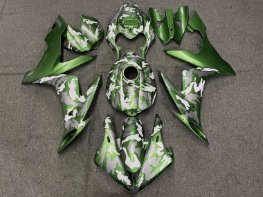 Purchase 2004-2006 Yamaha YZF 1000 R1 Motorcycle Fairings - Green White Grey Camouflage Canada