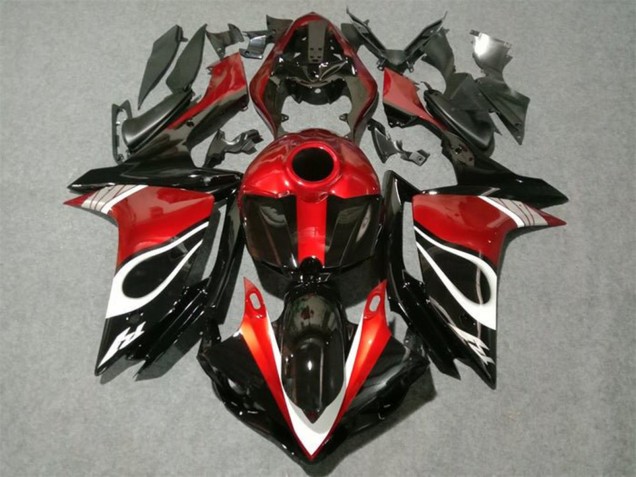 2007-2008 Yamaha YZF 1000 R1 Motorcycle Fairings - Red White Black Canada