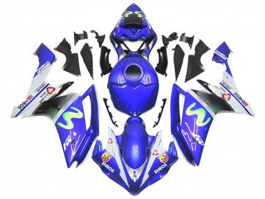Purchase 2007-2008 Yamaha YZF 1000 R1 Motorcycle Fairings - Blue White Green ENEOS Canada
