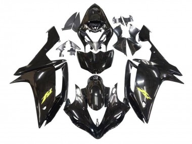 Purchase 2007-2008 Yamaha YZF 1000 R1 Motorcycle Fairings - Glossy Black Gold Decal Canada